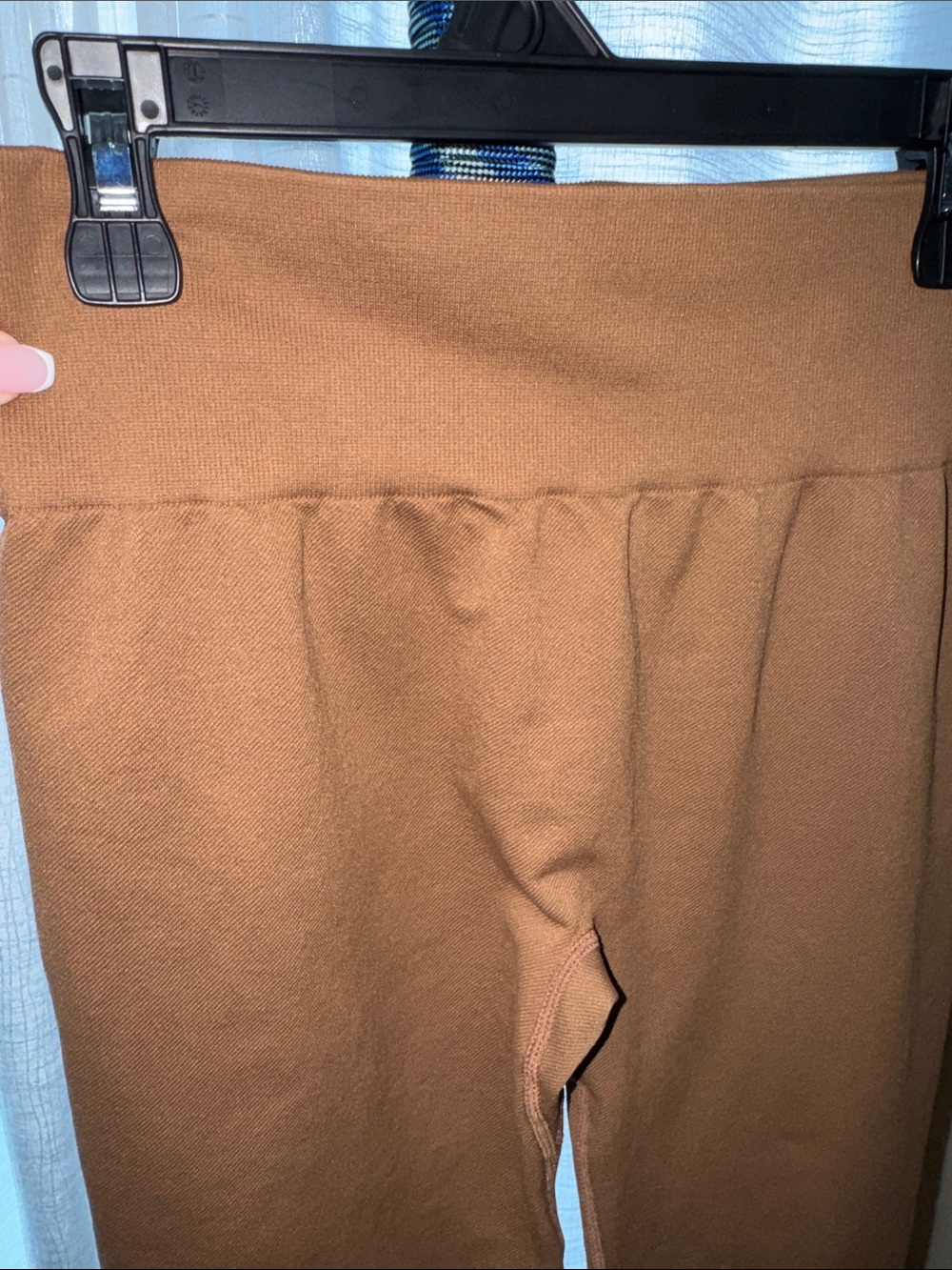 OQQ - Brown Seamless Cinched Leggings Size Small - Picture 6 of 14